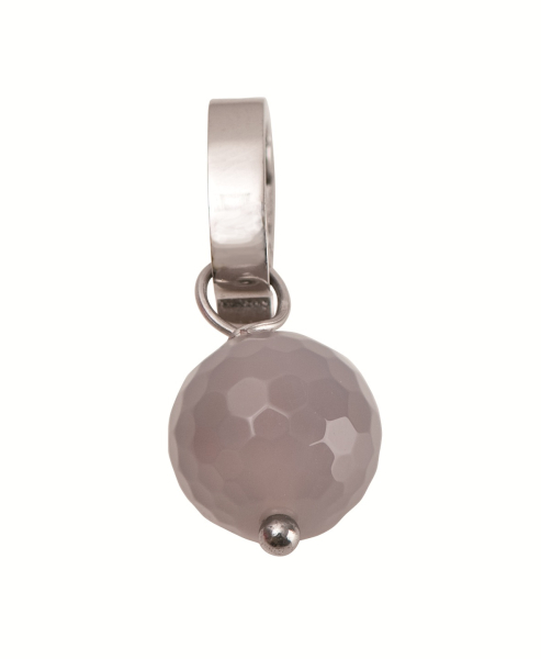 Anhänger Quarz mit Clip grau  7090.88.16