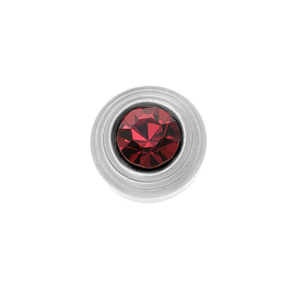 Aufsatz Zirkonia dunkelrot Ø 12 H = 11mm 7090.21.15