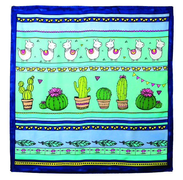 LAMA Pelagie Lamenthe COLLECTION GUTTA-SEIDENTUCH 90x90cm Habotai 8 /Ponge 9 Konturen SCHWARZ