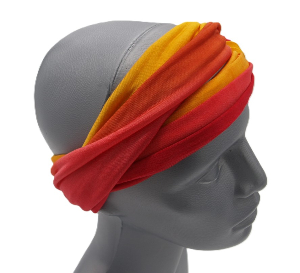 SCHLAUCHSCHAL LOOP SEIDENJERSEY 100% reine Seide orange-rot