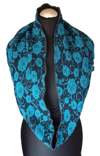 Loop Strickstoff Loopschal Baumwollfleece gefüttert edel exclusiv