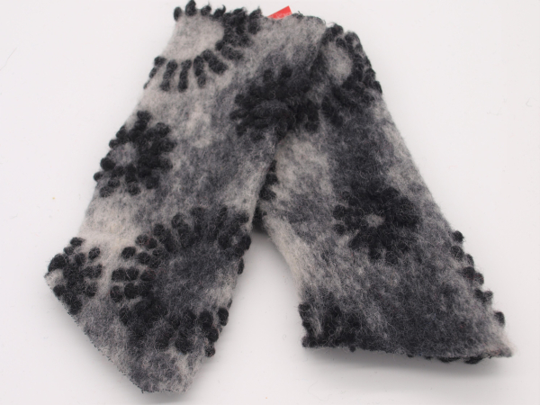 STULPEN Strahlen schwarz auf grau HANDGEFERTIGT