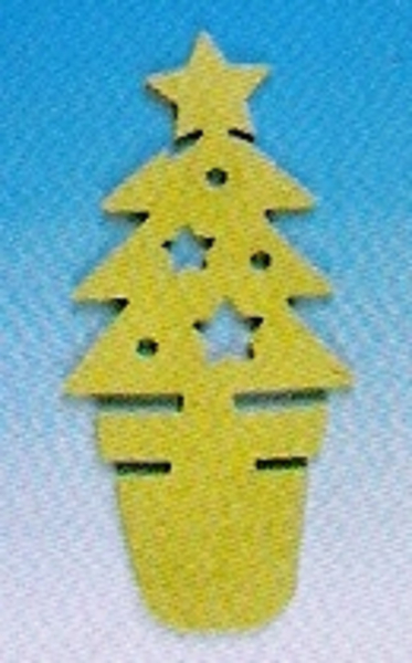 Tanne, MDF Holzdekor von Rico, Weihnachten 06956.00.13