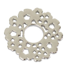 Aufsatz Scheibe Blumenform silber Ø 22mm