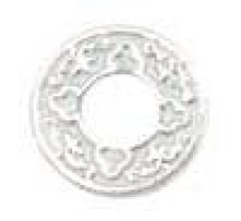 NEU! Scheibe Ornament weiß 18mm 7090.70.35