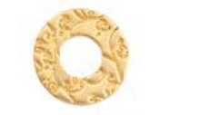 Scheibe gold Ornament klein 17mm  7090.37.78