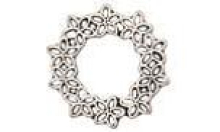 Blütenkranz silber 24mm 7090.67.67