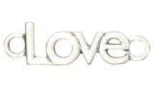 Love Schriftzug silber 32x16mm 7090.67.77