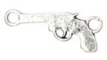 Pistole silber 33x14mm 7090.68.02