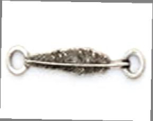 Feder groß silber 36x6mm 7090.68.10