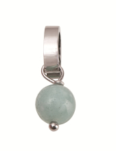 Anhänger Amazonit mit Clip hellgrau  7090.88.15