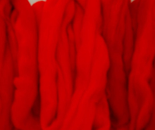 Filzwolle 180g superfeiner Merino-Kammzug Filzen 19,5mic 3 verschiedene Rottöne