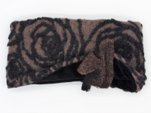 STIRNBAND Ornamente braun-schwarz