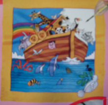 NOAH & CO ARTY'S GUTTA-SEIDENTUCH 55x55cm Ponge 5 Konturen gold